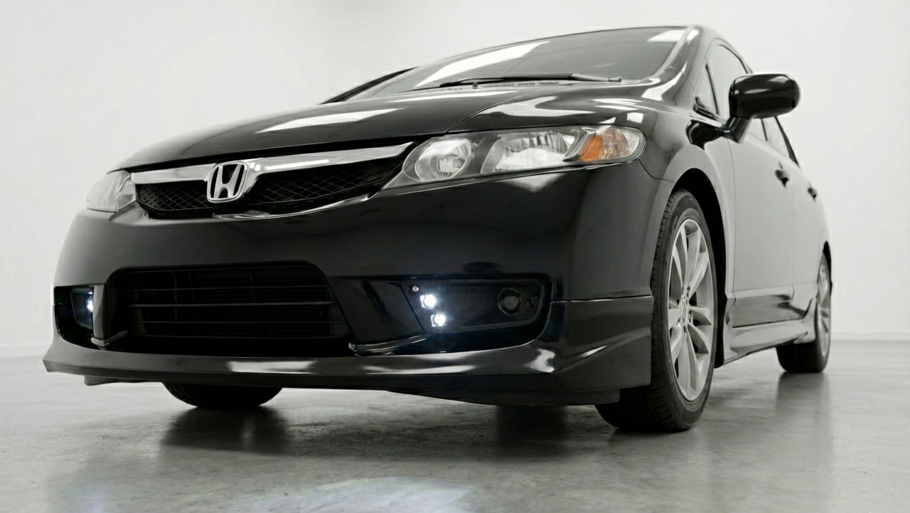 Fog Light Air Ducts with Projector Lights for 2009-2011 Honda Civic