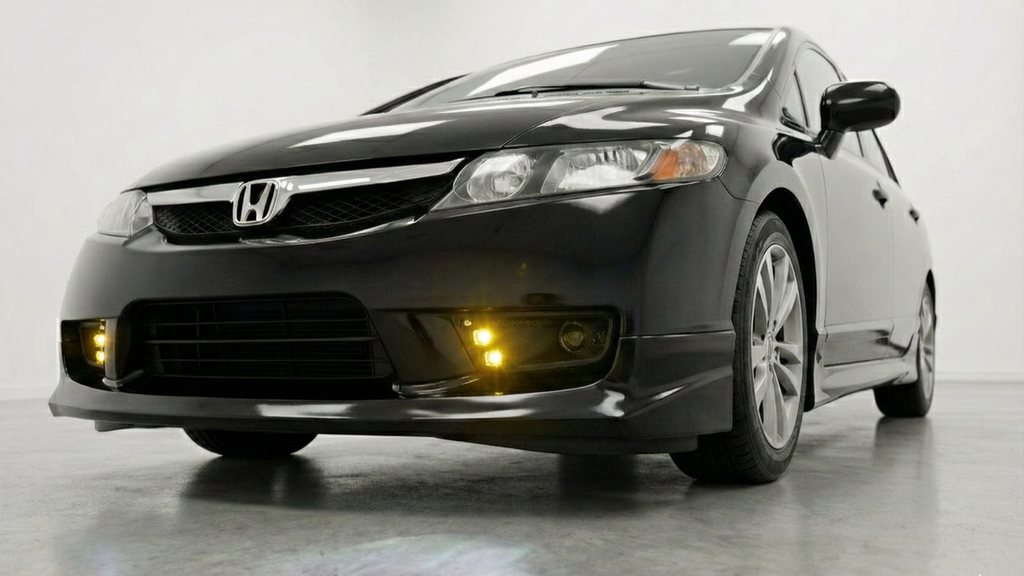Fog Light Air Ducts with Projector Lights for 2009-2011 Honda Civic